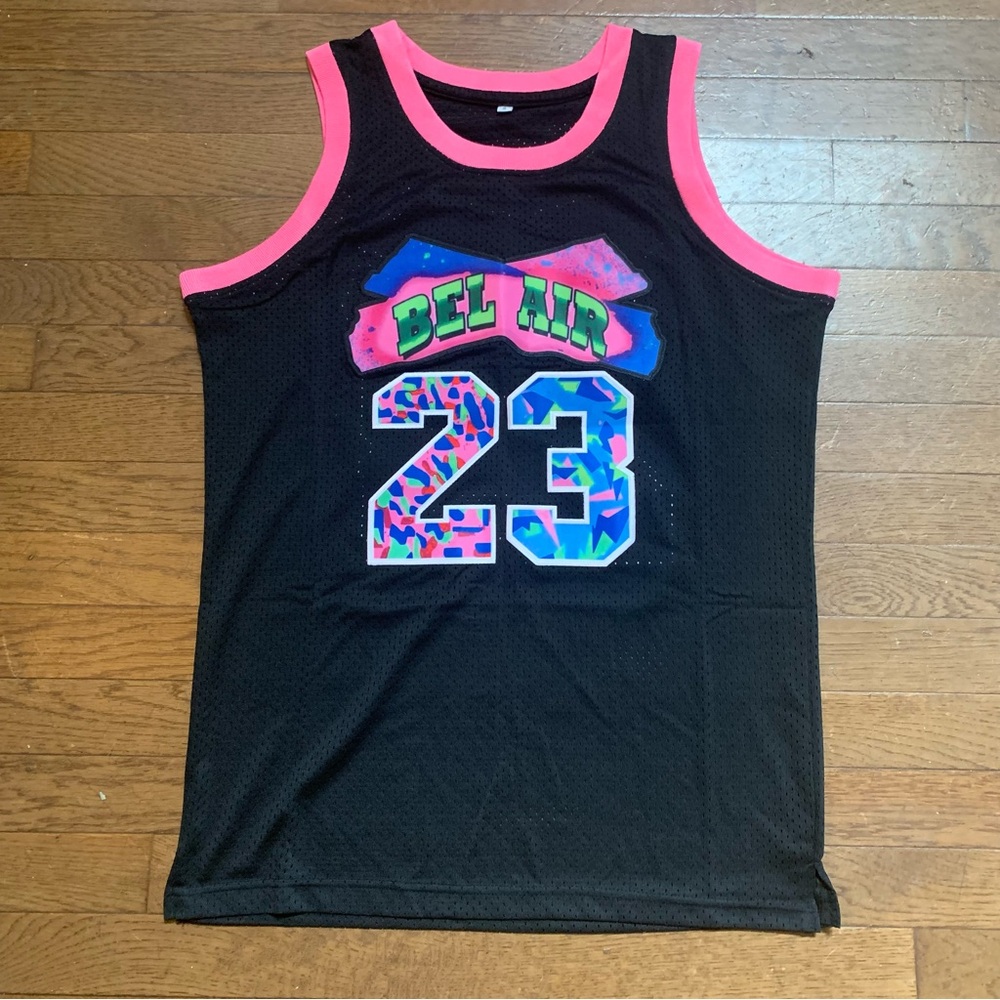 Bel Air Basketball Jersey # 23 | S | Black /Multi-Color NEW!!